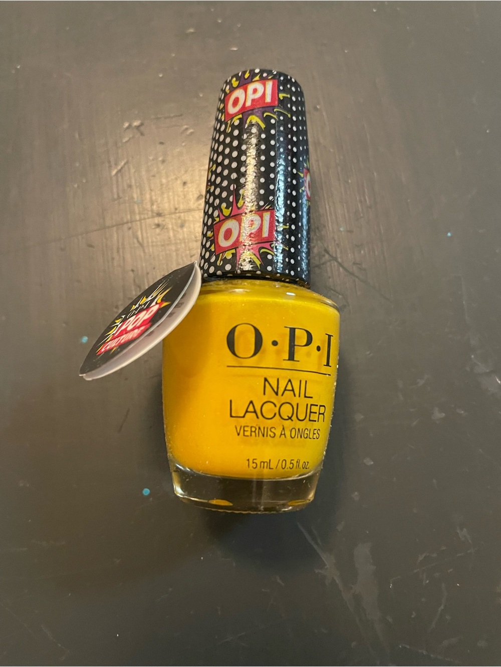 OPI Yellow Nail Lacquer with Pop-Art Cap